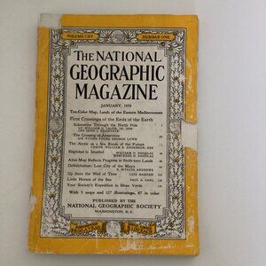 Vintage National Geographic Magazine Book January 1959 Volume CXV No. 1 Classic